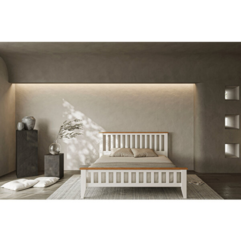 Alfa Country Perla Modern İnci Beyaz Çift Kişilik Karyola 160X200 - 160 x 200 cm Karyola Fiyatı