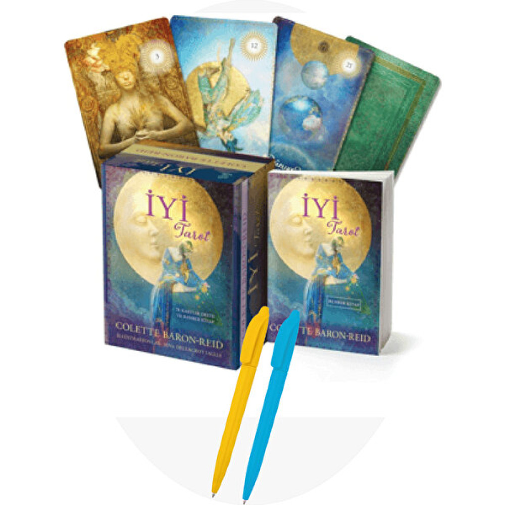 Alfa Kalem + Iyi Tarot - 78 Kartlık Deste ve Rehber Kitap / Colette Baron-Reid - Butik Yayınları Astroloji - Fal - Rüya Tabirleri Fiyatı