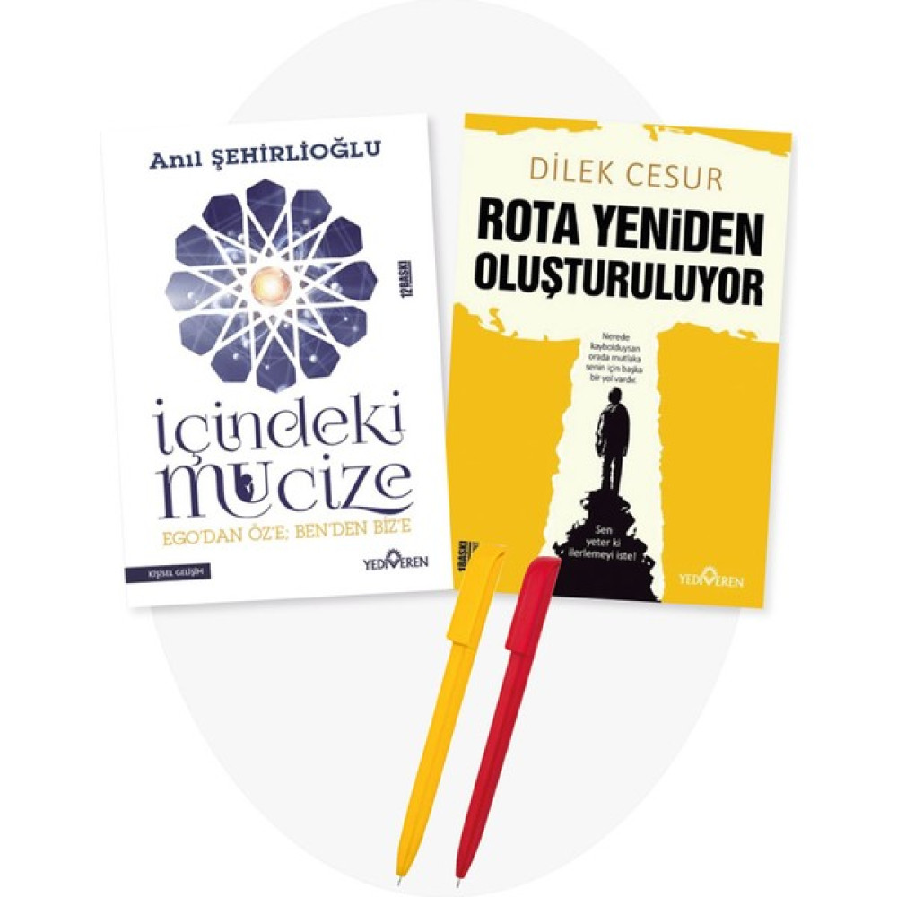 Alfa Kalem+Içindeki Mucize(Anıl Şehirlioğlu)+Rota Yeniden Oluşturuluyor(Dilek Cesur) 2 Kitap-Moda Kişisel Gelişim ve Psikoloji Fiyatı
