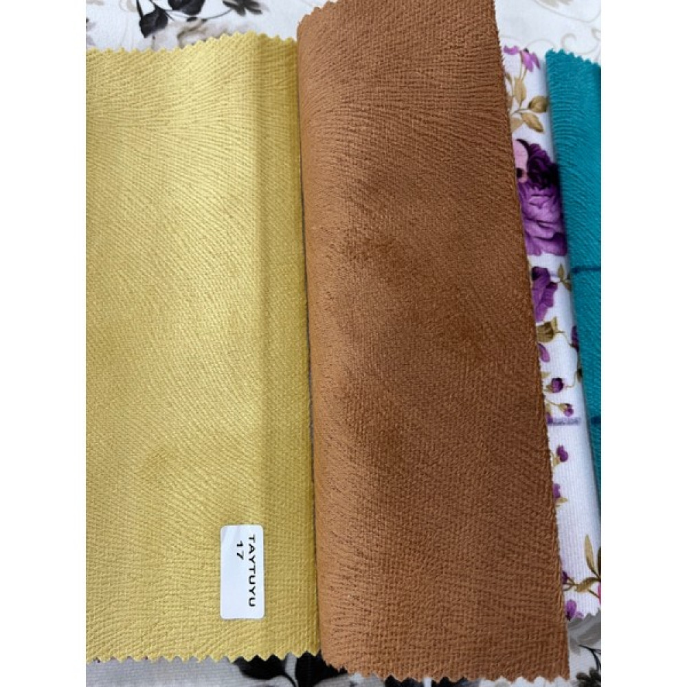 Alfa Kumaş ve Suni Deri Tay Tüyü Sarı Renk Döşemelik Kumaş - 100 cm - 30 - 140 cm Kumaşlar Fiyatı