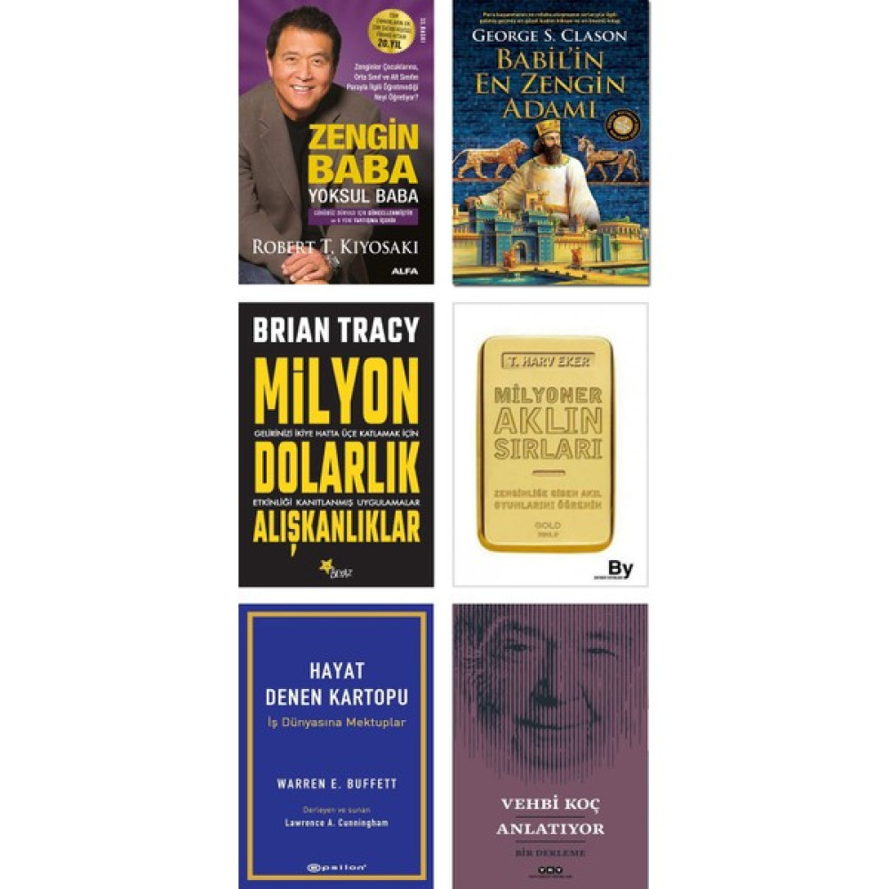 Alfa Yayınları Hayat Denen Kartopu / Warren Buffett + Zengin Baba Yoksul Baba + Babil’in En Zengin Adamı + Milyon Dolarlık Alışkanlıklar + Milyoner... Ekonomi Pazarlama Kitapları Fiyatı