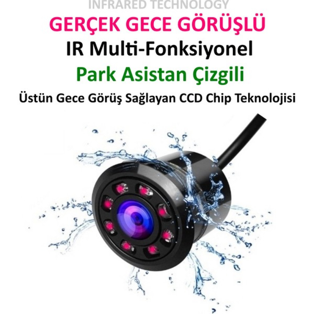 Alfaben Audiomax Geri Görüş Vites Kamerası Ir Ledli Gece Görüşlü Park Çizgili Oto Görüntü Sistemleri Fiyatı