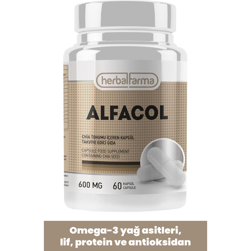 Alfacol Chia Tohumu 60 Kapsül Diğer Fiyatı