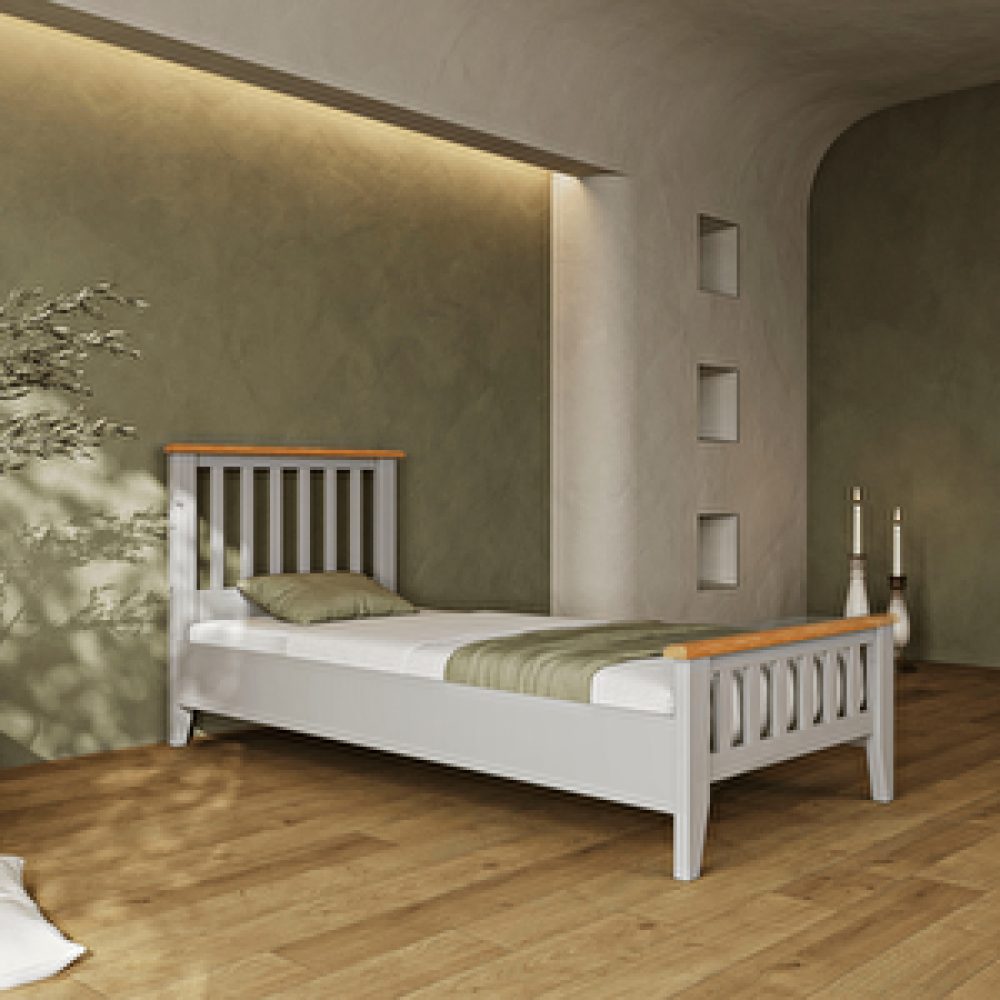 AlfaCountry Perla Modern Soft Gri Tek Kişilik Karyola 90x200 90x200 cm Karyola Fiyatı