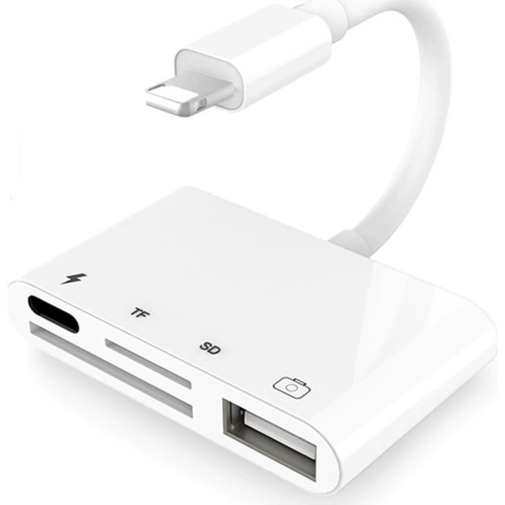 Alfais 4333 Apple Lightning To USB Lightning Micro Sd Tf Kart Okuyucu Çevirici Dönüştürücü Adaptör Bilgisayar Çevirici ve Adaptörü Fiyatı