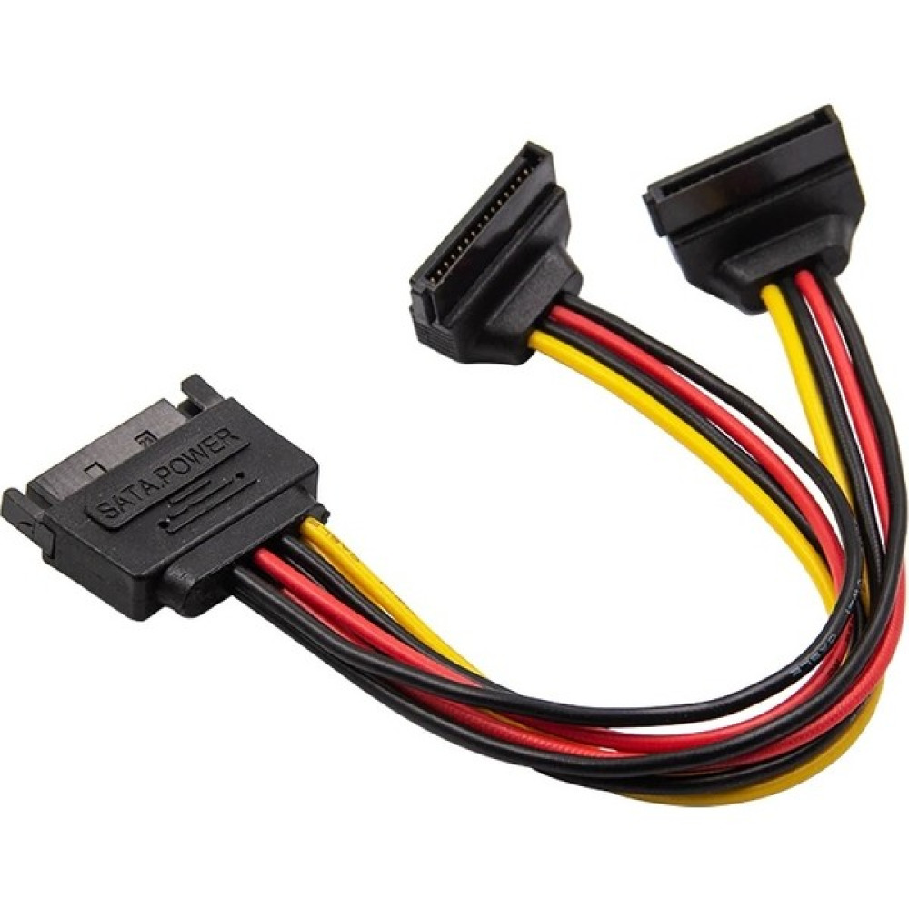 Alfais 4683 Sata 15 Pin Dişi Erkek 2 Port Çoklayıcı Kablo 90 Derece Dirsek Splitter HDD Kablosu Disk Kablosu Fiyatı