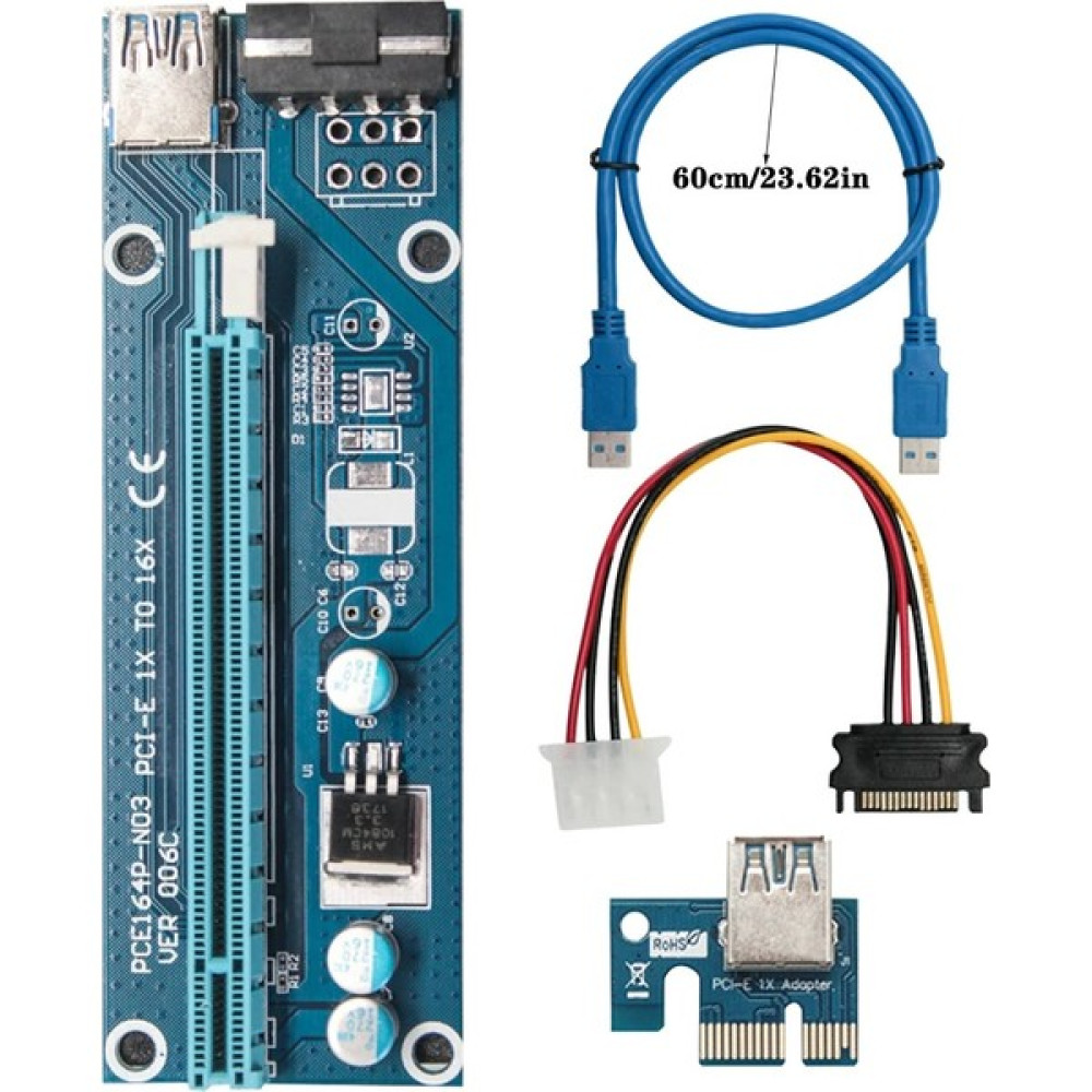 Alfais 4747 Pcı E Express 1x To 16X USB 3.0 Riser Yükseltici Uzatma Kartı Oto Boyaları Fiyatı