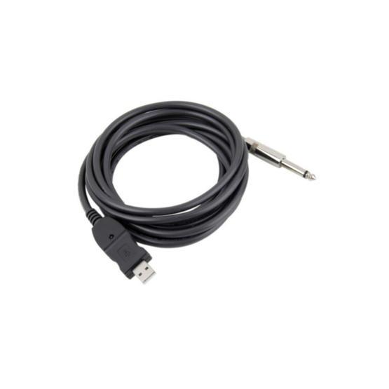 Alfais 4844 6.3 mm Jack to Çevirici Usb Gitar Adaptör Kablosu