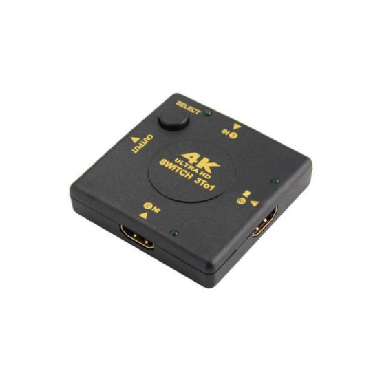 Alfais 4860 4K Ultra HD Destekli HDMI Çoklayıcı Switch 3 Port Çoğaltıcı