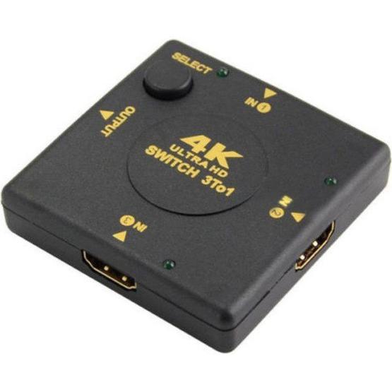 Alfais 4860 4K Ultra HD Destekli HDMI Çoklayıcı Switch 3 Port Çoğaltıcı Hub & Switch Fiyatı