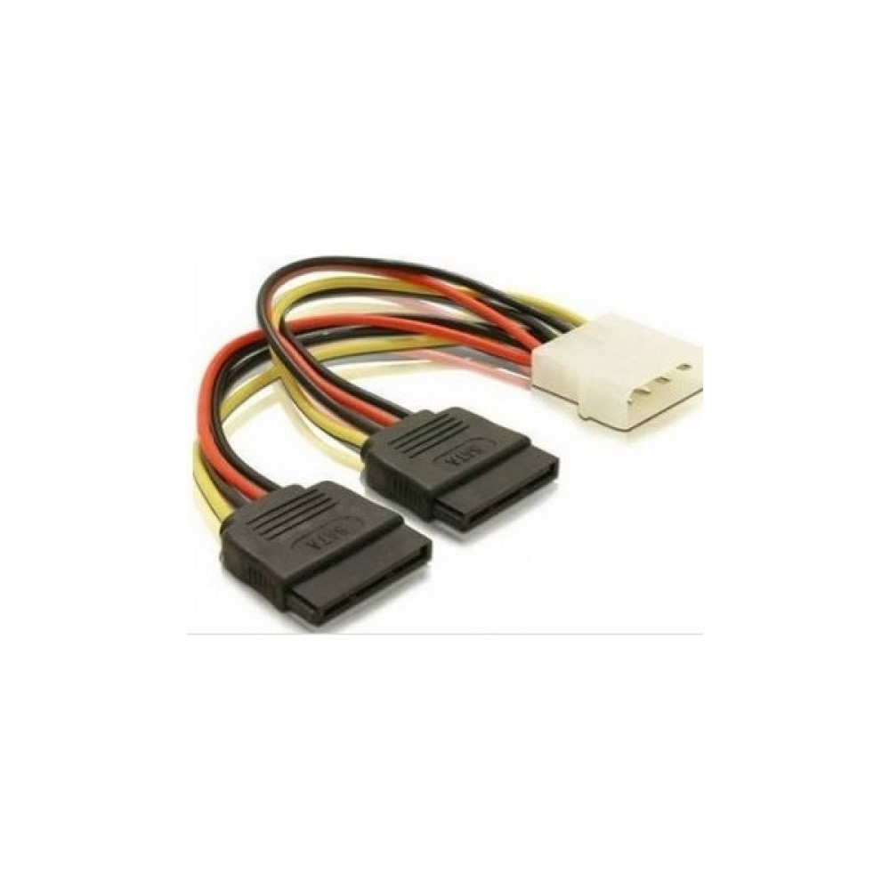 Alfais 4929 Ikili Çift Sata Power HDD 4 Pin Güç Kablosu Disk Kablosu Fiyatı