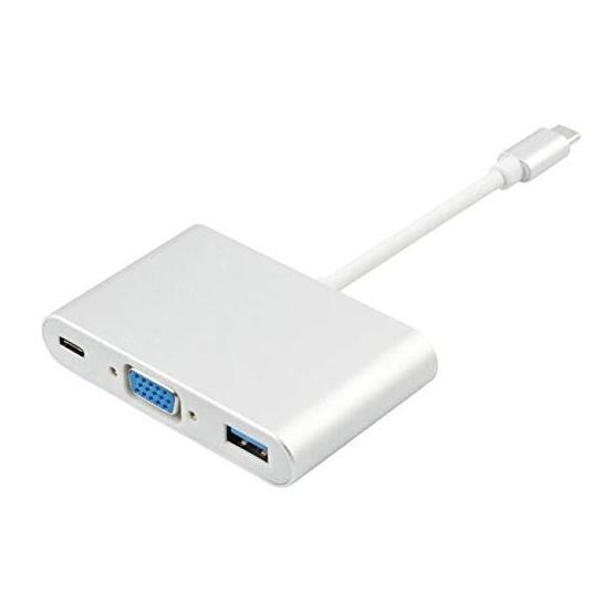 Alfais 4961 USB 3.1 Type C to Vga USB 3.0 Çevirici Dönüştürücü Adaptör Kablosu