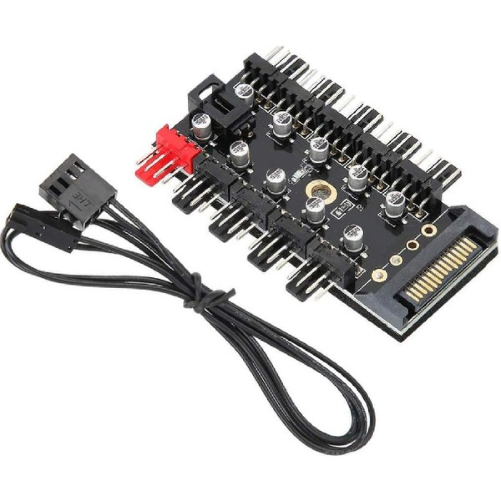 Alfais 4988 10 Port Fan Power Sata Güç Switch Pwm Çoklayıcı Soğutucular Fiyatı