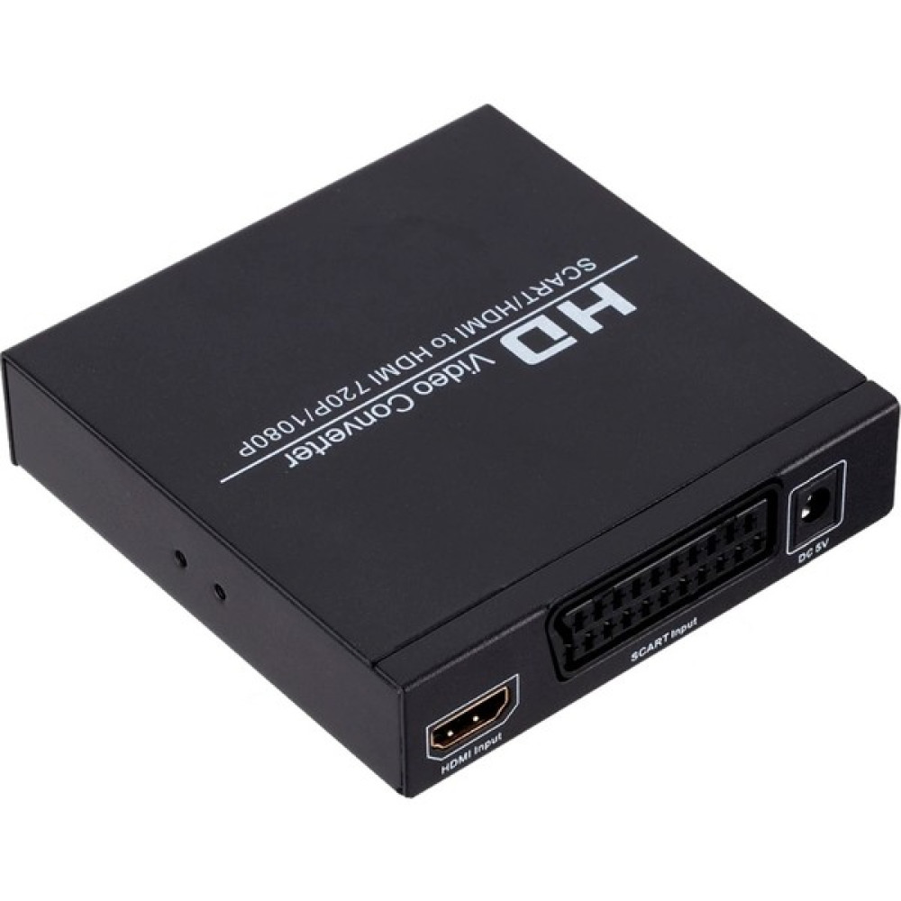 Alfais 5066 Scart-Hdmı To HDMI 3.5mm Ses Çevirici Dönüştürücü 1080P Adaptör - Siyah Bilgisayar Çevirici ve Adaptörü Fiyatı