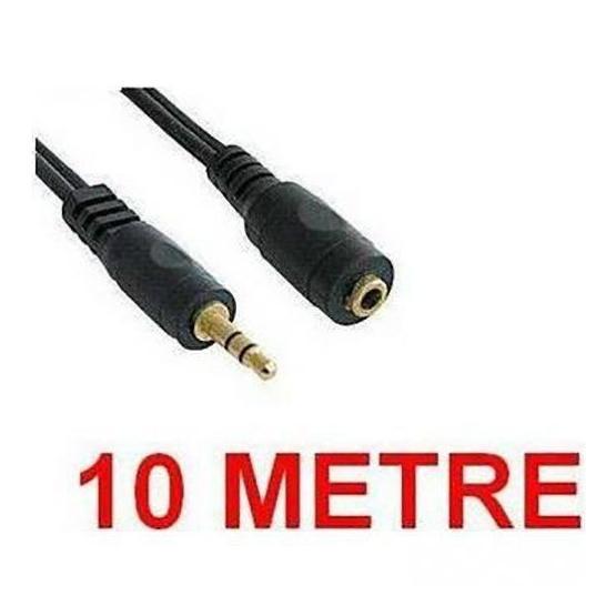 Alfais Al-4807 3.5 mm Kulaklık Dişi Erkek 10 m Ekleme Uzatma Kablosu