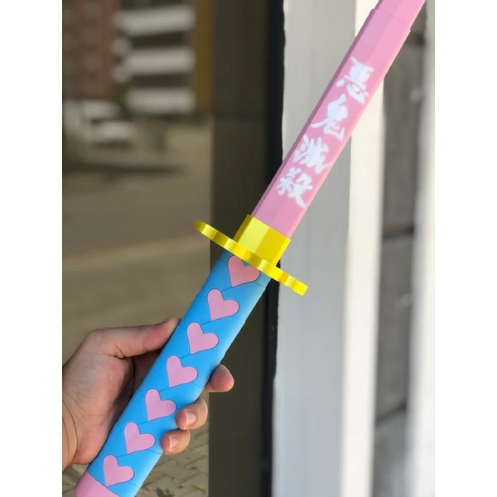 Alfapazar Mitsuri Kanroji Katana Sword Kılıç 95 cm Katlanabilir Sağlam Plastik Açılıp Kapanabilen Katana Demon Slayer Oto Boyaları Fiyatı