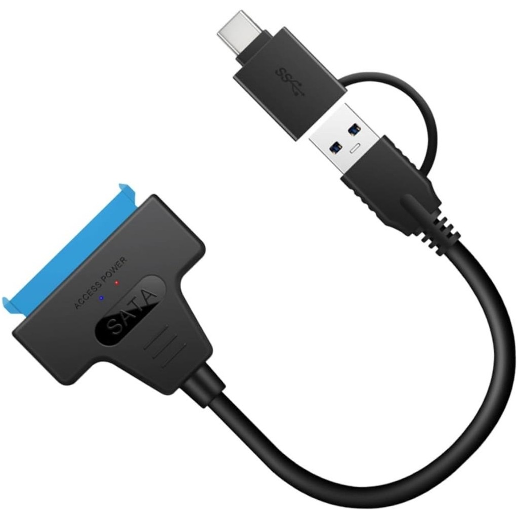 Alfatech 2in1 USB 3.0 Type-C → 2.5” Sata HDD / SSD Çevirici Dönüştürücü Adaptör - 0 - Siyah Bilgisayar Çevirici ve Adaptörü Fiyatı