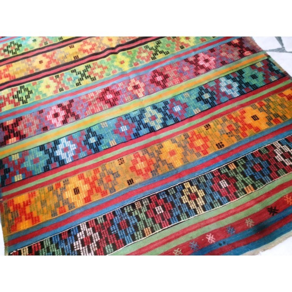 Algelsineve El Dokuması Antika Uşak Kilimi, 6 Metrekare - Renkli - 180 x 310 cm Kilim Fiyatı