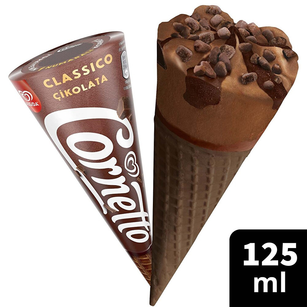 Algida Cornetto Classico Çikolatalı 125 ml Dondurma Fiyatı