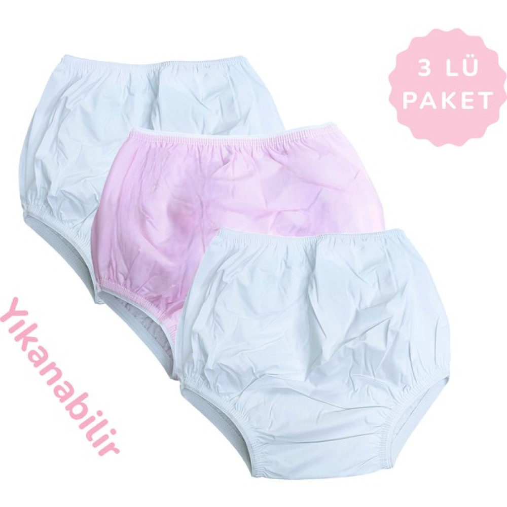 Algitsin 3 Lü Alıştırma Kilot 10-13 Kg. - 10 - 13 - Beyaz - Pembe Bebek Banyo-Tuvalet Fiyatı