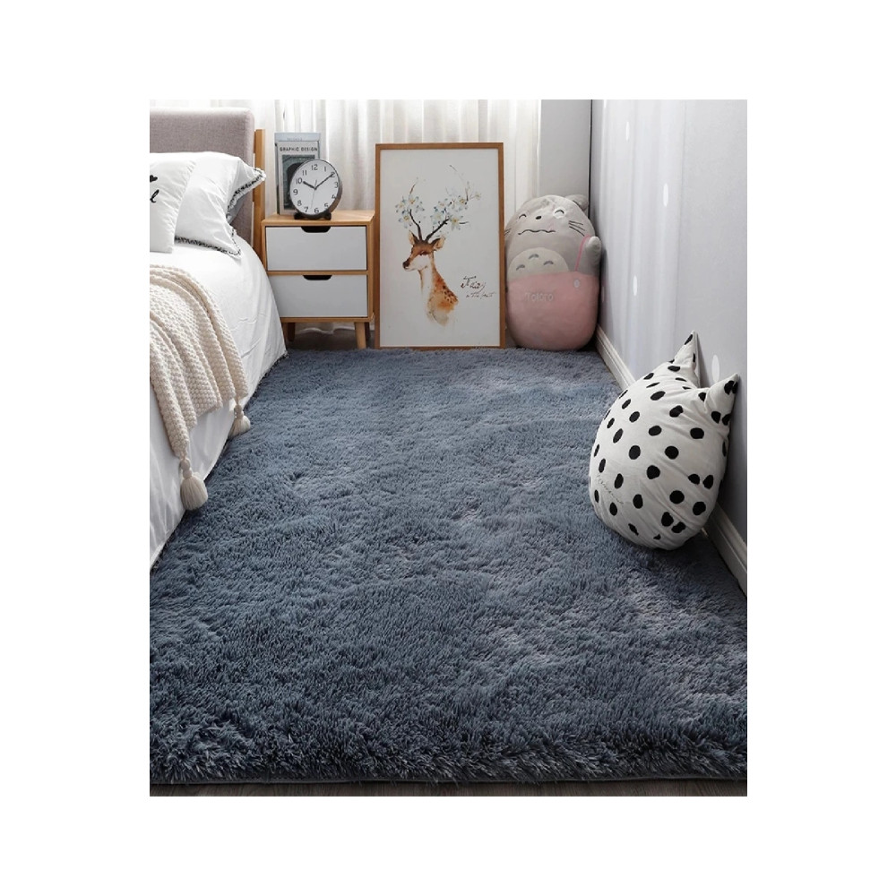 ALgorand Home Antrasit Post Dokuma Halı Peluş Tavşan Tüyü Hissi Antibakteriyel 80 x 800 Beden Kilim Fiyatı