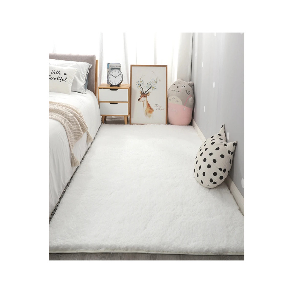 ALgorand Home Kar Beyaz Kesme Halı Post Halı Kaymaz Taban 80 x 650 Beden Kilim Fiyatı