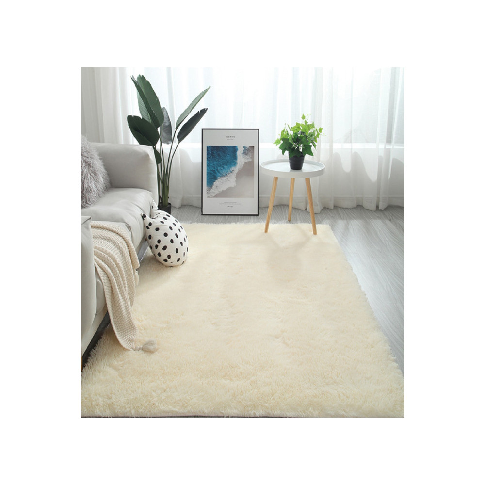 ALgorand Home Krem Renk Post Dokuma Halı Peluş Tavşan Tüyü Hissi Antibakteriyel 80 x 300 Beden Kilim Fiyatı