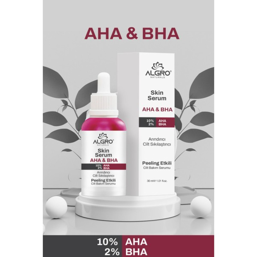 Algro Aha & Bha Gözenek Sıkılaştırıcı & Cilt Tonu Eşitleyici Arındırıcı Kırmızı Peeling Cilt Serumu 30 Ml Anti-Aging / Yaşlanma Karşıtı Fiyatı