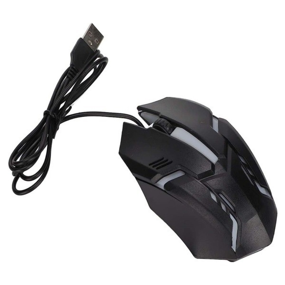 Alhament 1200 Dpı Kablolu Işıklı Gaming Mouse - Siyah Klavye - Mouse Fiyatı
