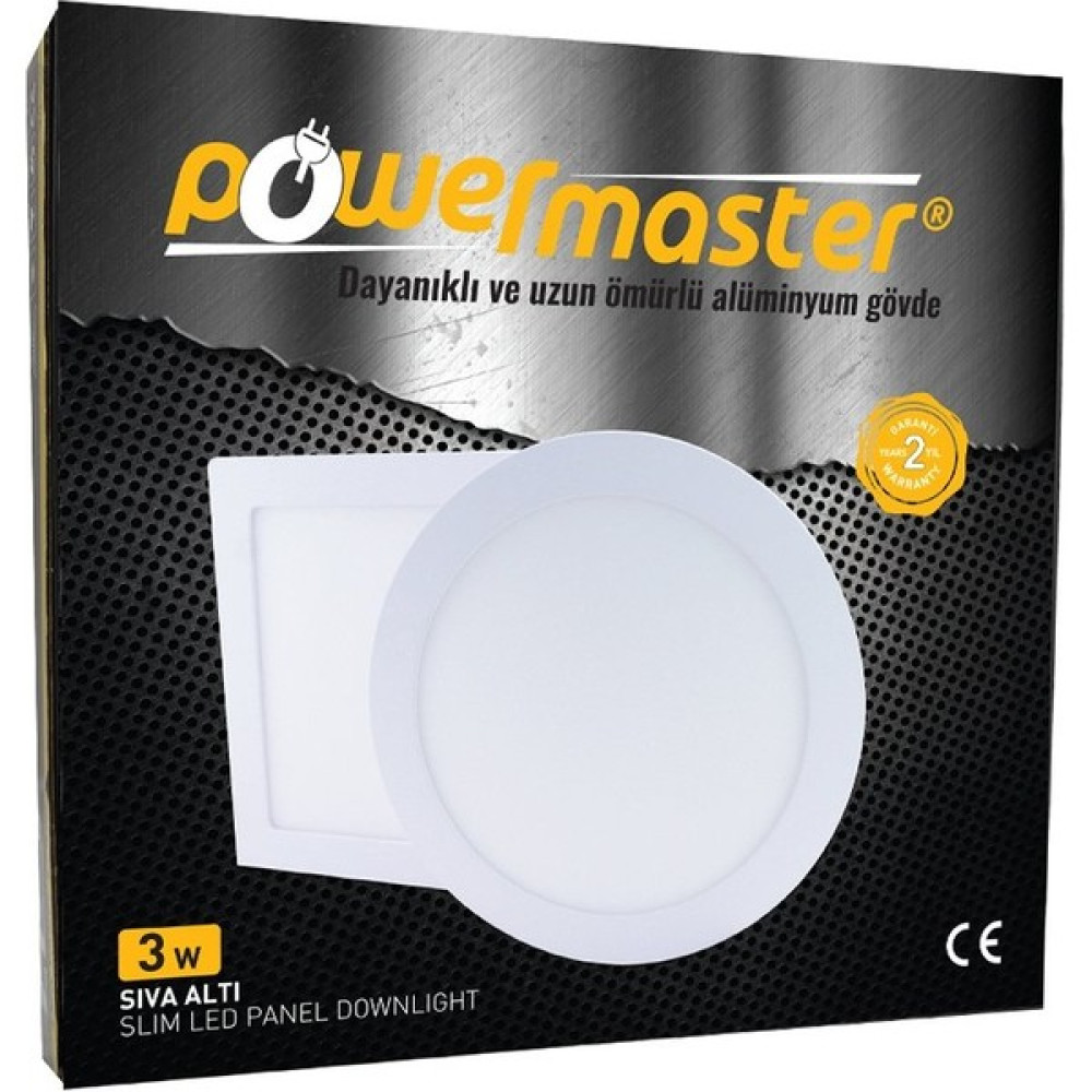 Ali The Stereo 3 Watt Sıva Altı 3000K Günışığı Yuvarlak 70MM Slım Led-Eco Spot Panel (4172) Alithestereo - 10 cm - Renkli Led Aydınlatmalar Fiyatı