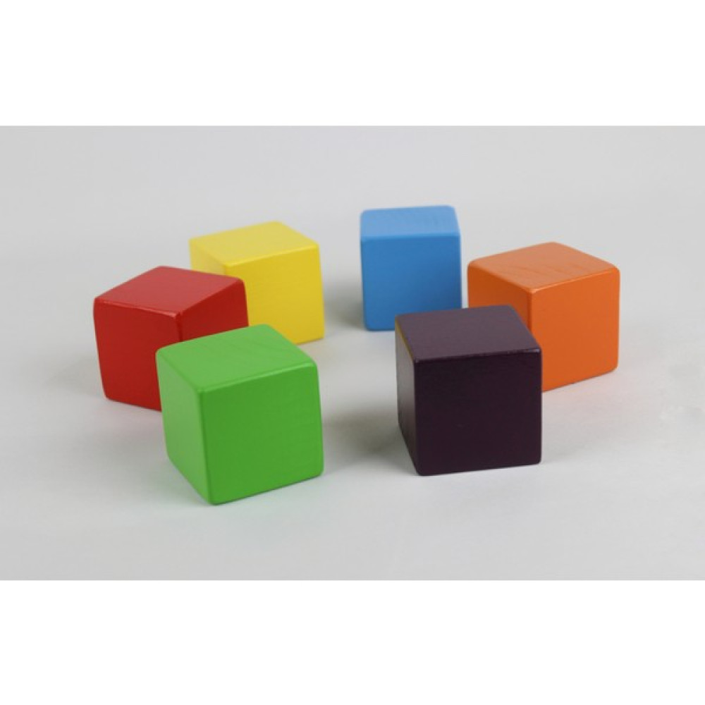 Ali Wooden Aliwooden 6 Lı Renkli Büyük Küp (5 Cm) Bebek Oyuncakları Fiyatı
