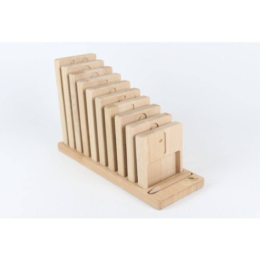 Ali Wooden Aliwooden Hazneli Sayı Kartları - Ahşap Rengi Eğitici Oyuncak Fiyatı