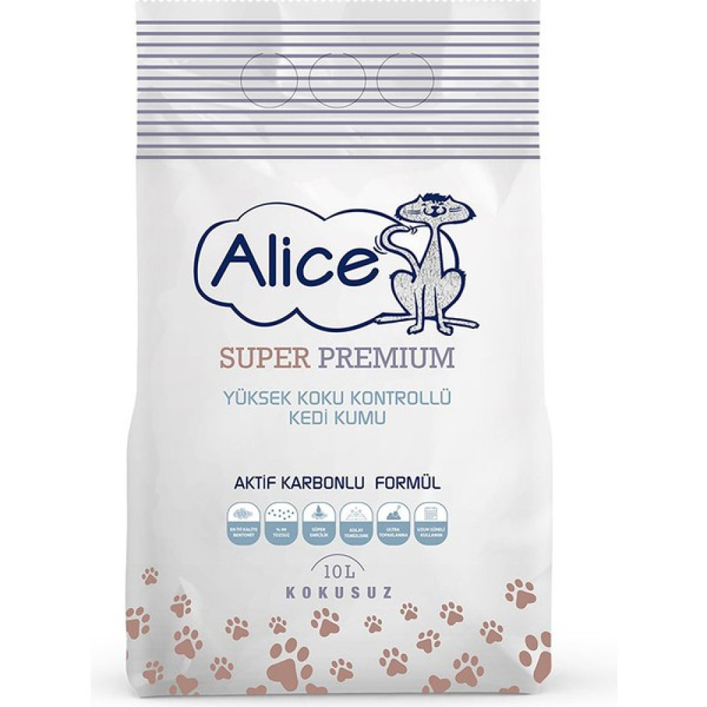 Alice Aktif Karbonlu Super Premium Topaklaşan Kedi Kumu 4X10 Lt (40 Litre) Evcil Hayvan Ürünleri Fiyatı