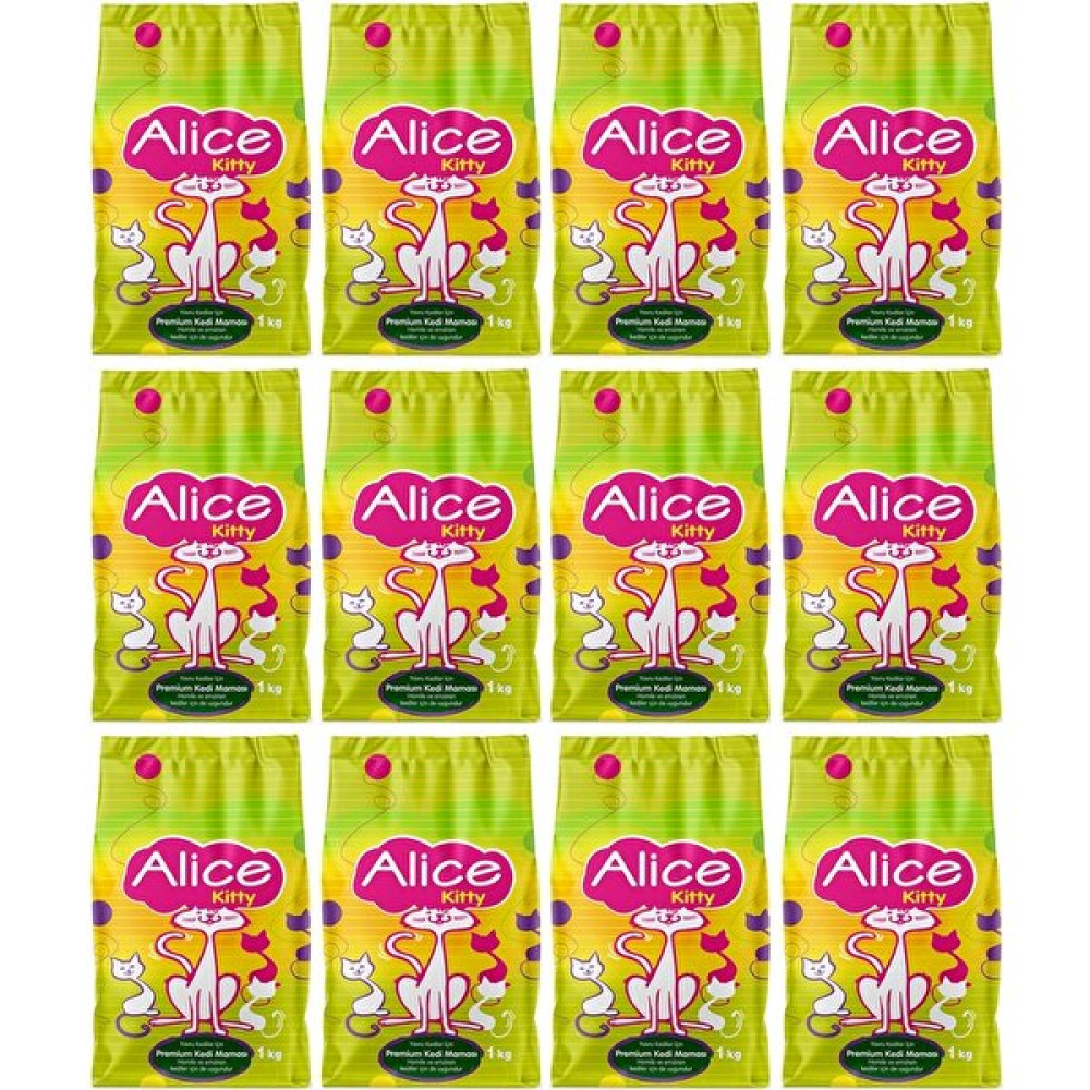 Alice Kitty Premium Yavru Kedi Maması 12X1 kg (12 Adet 1 Kg) - 1 kg Evcil Hayvan Ürünleri Fiyatı
