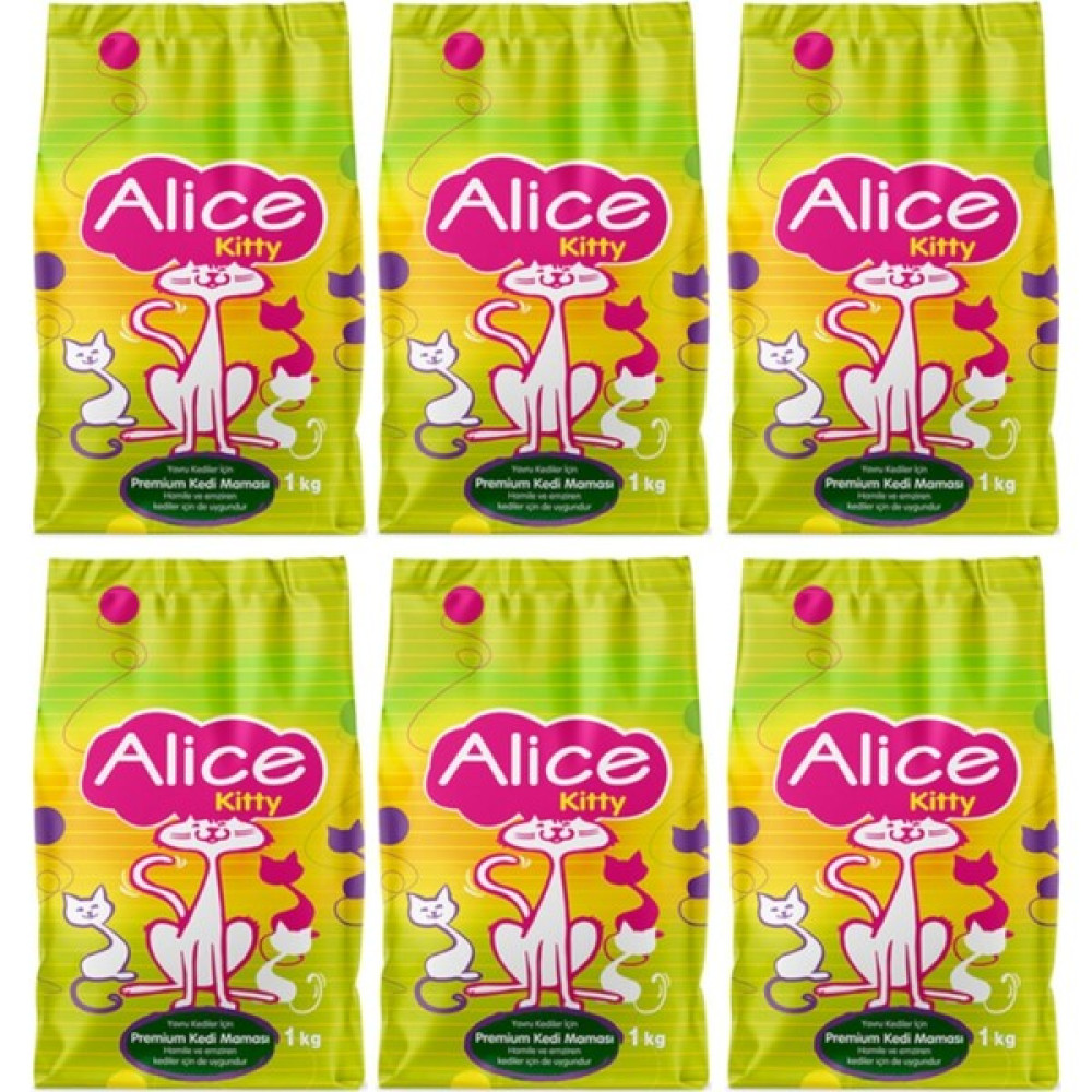 Alice Kitty Premium Yavru Kedi Maması 6x1 kg (6 Adet 1 Kg) Evcil Hayvan Ürünleri Fiyatı