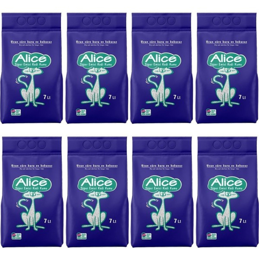 Alice Süper Emici Kalın Taneli Kedi Kumu 8'li Ekonomik Paket 56 Lt. Evcil Hayvan Ürünleri Fiyatı