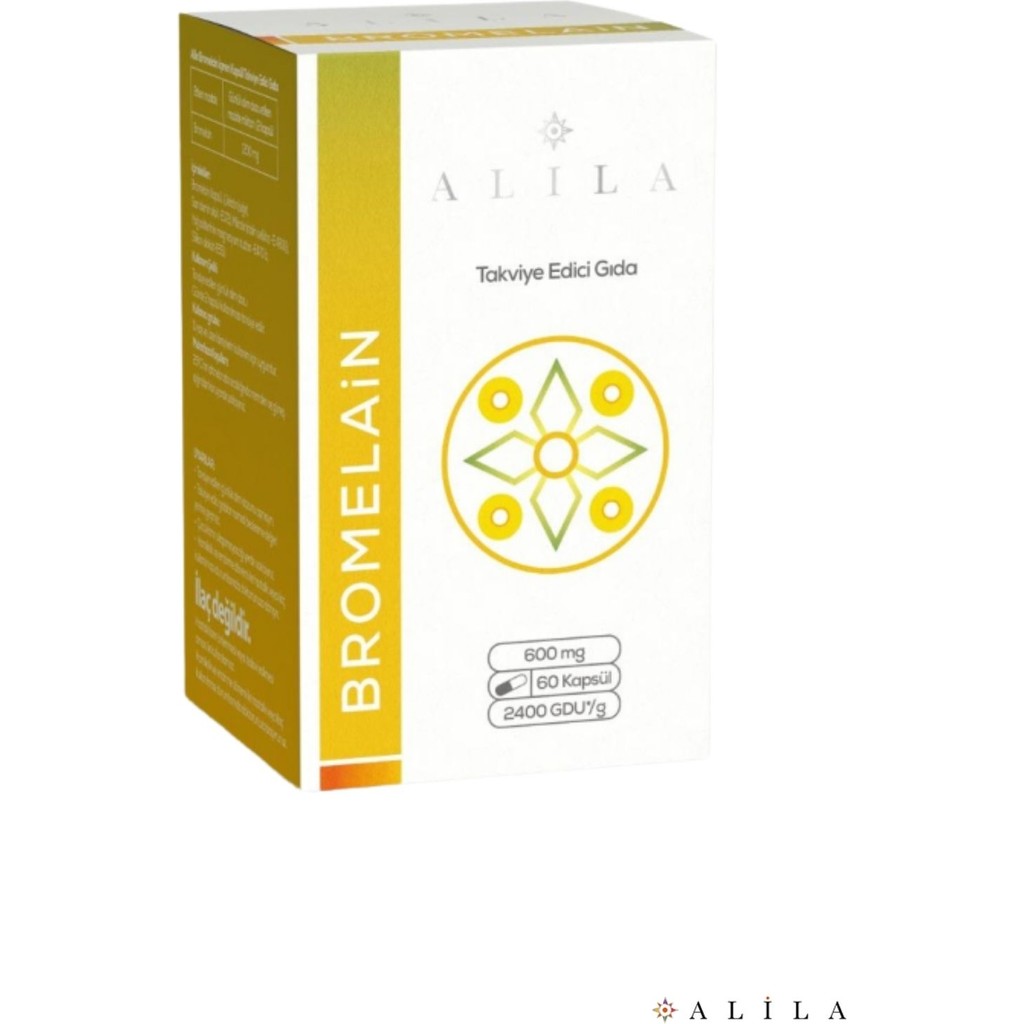 Alila Bromelain Takviye Edici Gıda 60 kapsül Diğer Fiyatı