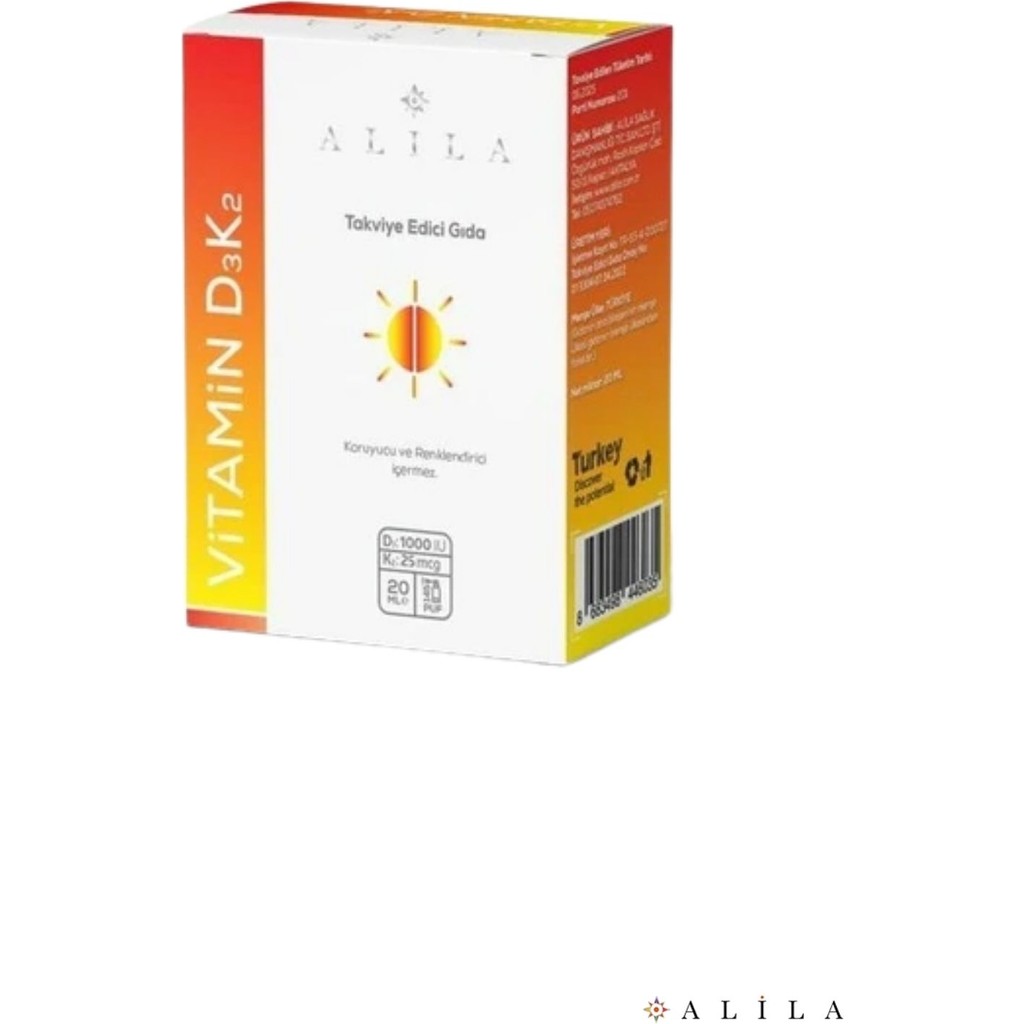 Alila D3K2 Takviye Edici Gıda Oral Sprey 20 ML Diğer Fiyatı
