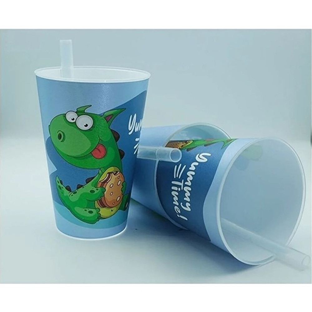 Alin Shop Figürlü, Kendinden Pipetli Kamışlı, Çocuk Bebek Su Süt Içecek Bardağı, Alıştırma Bardağı, Eğlenceli - Dinazor Bebek Beslenme Gereçleri Fiyatı