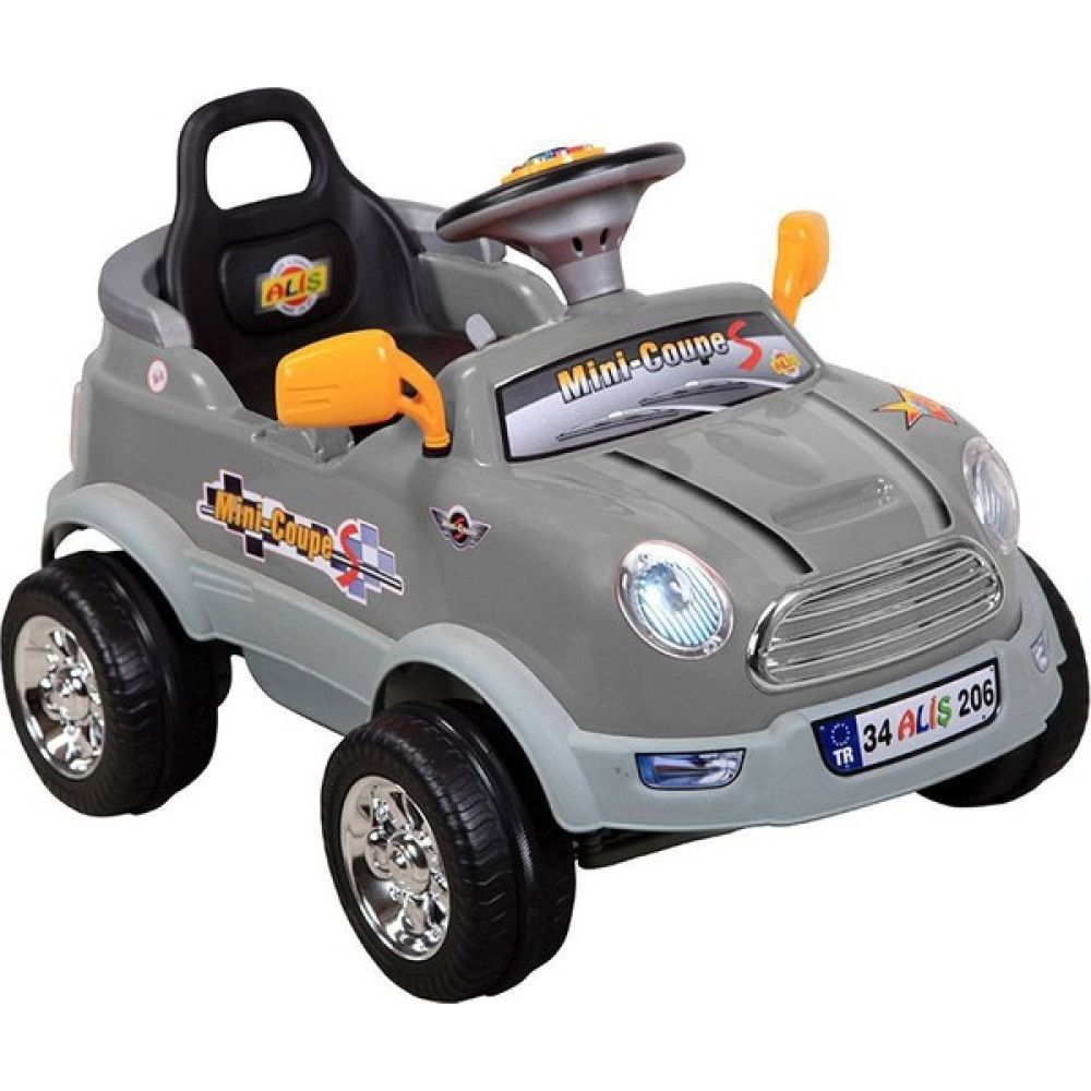 Aliş Mini Coupe Uzaktan Kumandalı 12 Volt Akülü Araba Gri Akülü Araba Fiyatı