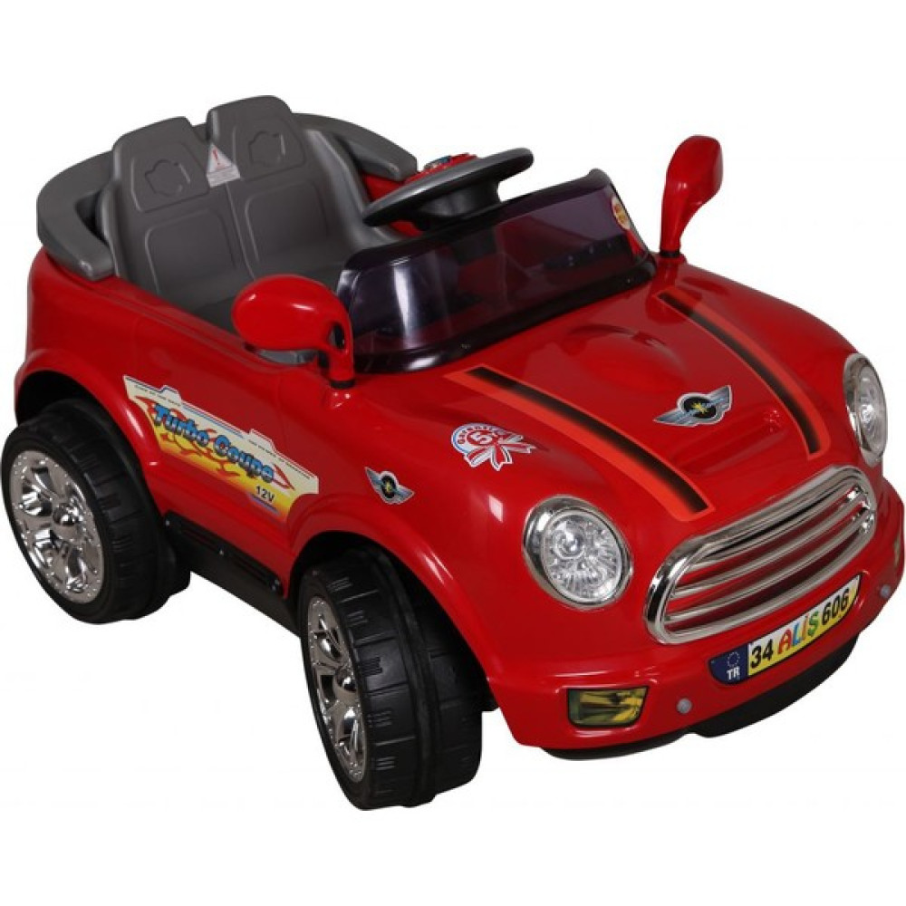 Aliş Turbo Coupe 606 12 Volt Akülü Araba - Kırmızı Akülü Araba Fiyatı