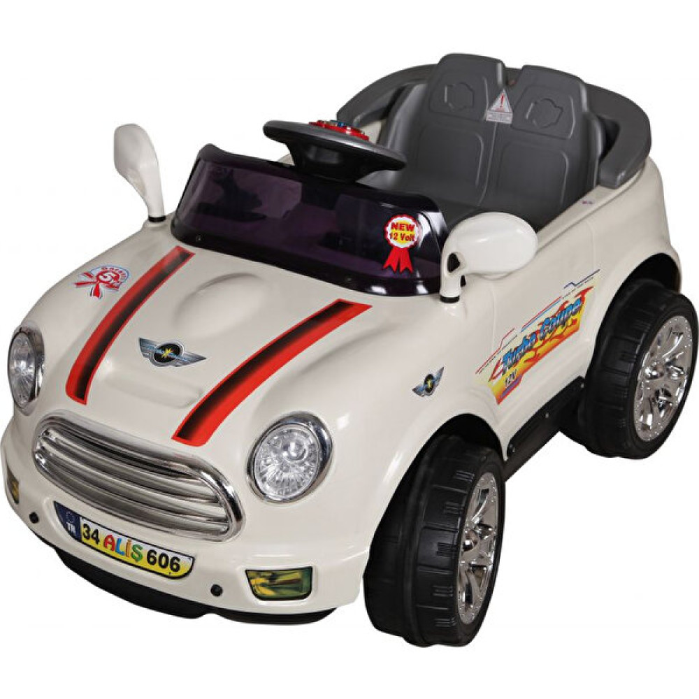 Aliş Turbo Coupe 606 - K 12 Volt Kumandalı - Beyaz Akülü Araba Fiyatı
