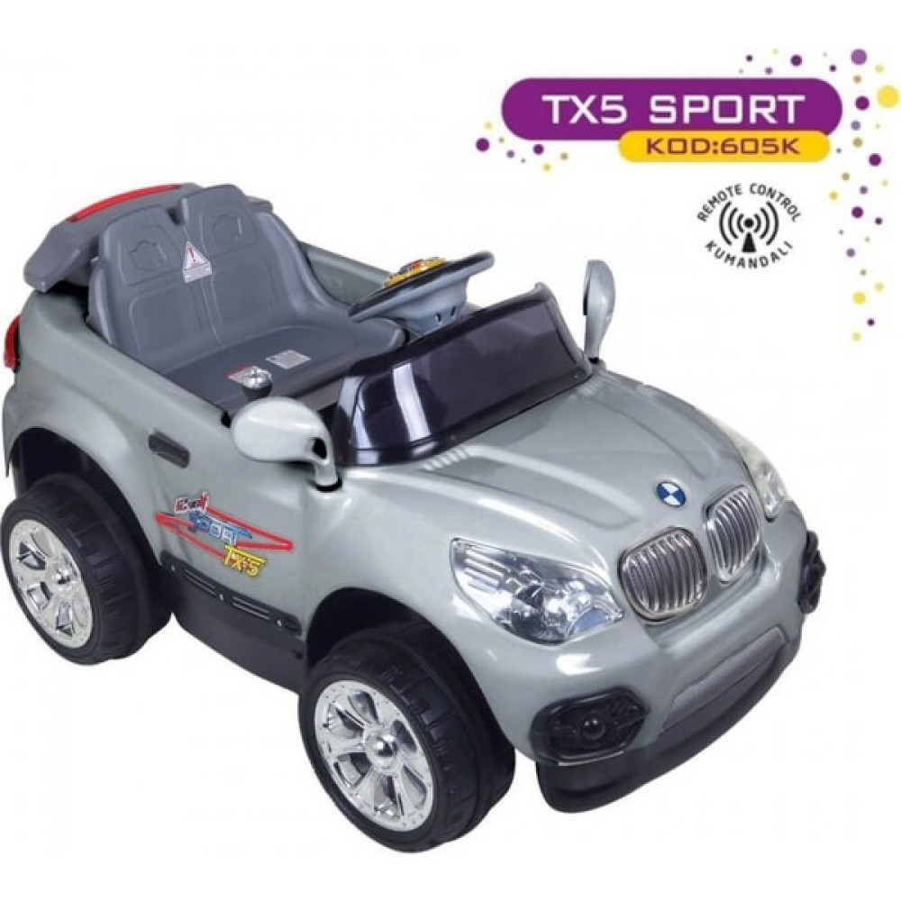 Aliş Tx-5 Sport Uzaktan Kumandalı Akülü Araba 12 Volt Gri Akülü Araba Fiyatı