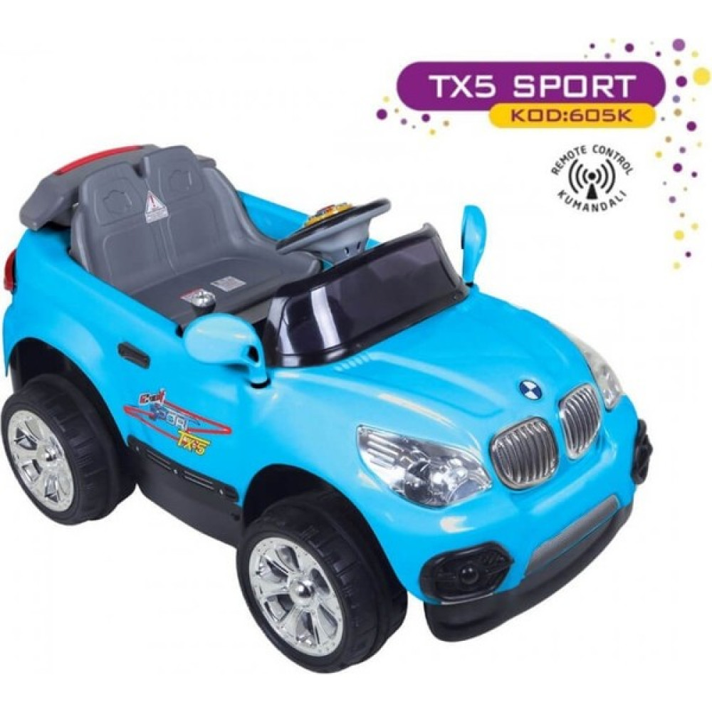 Aliş Tx-5 Sport Uzaktan Kumandalı Akülü Araba 12 Volt Mavi Akülü Araba Fiyatı