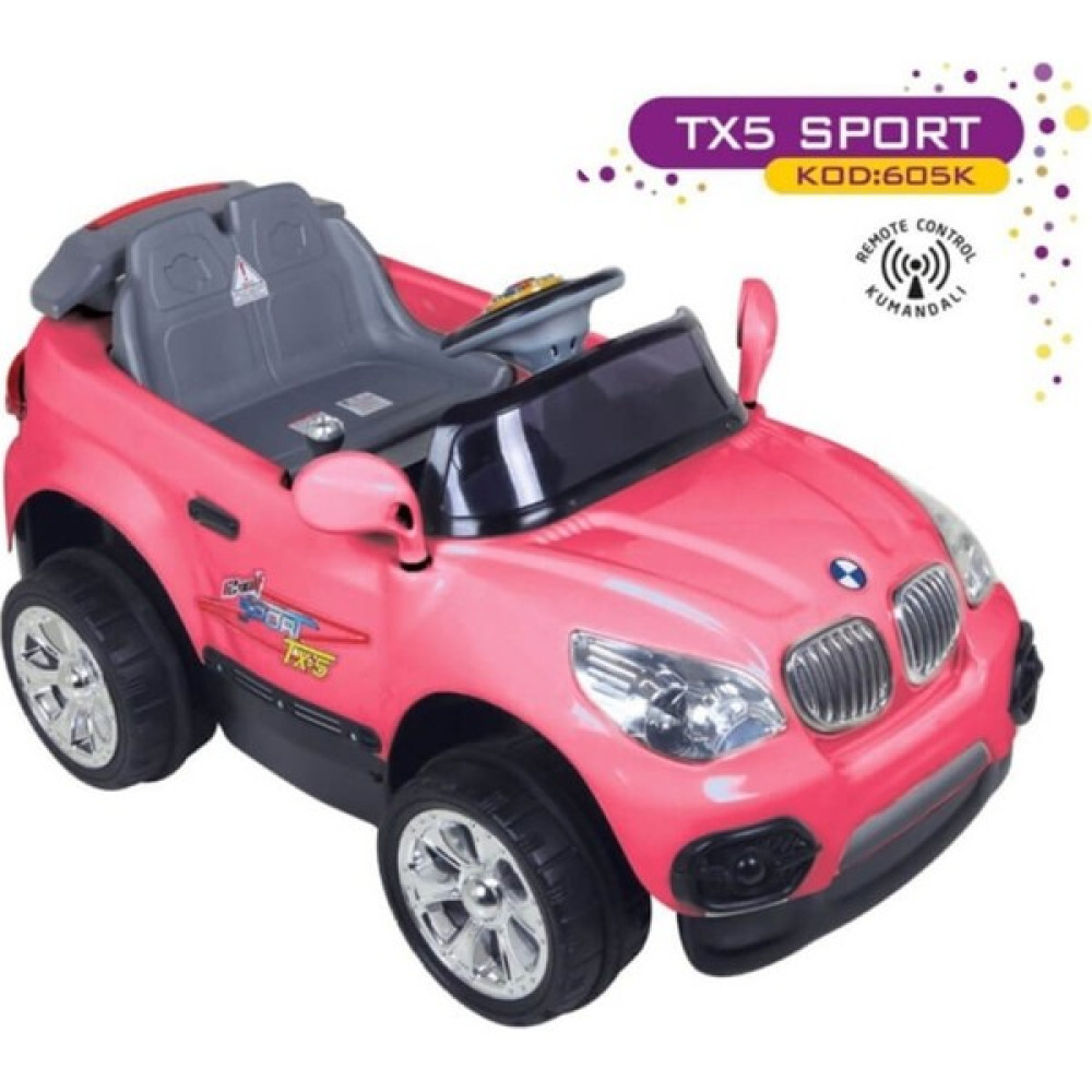 Aliş Tx-5 Sport Uzaktan Kumandalı Akülü Araba 12 Volt Pembe Akülü Araba Fiyatı