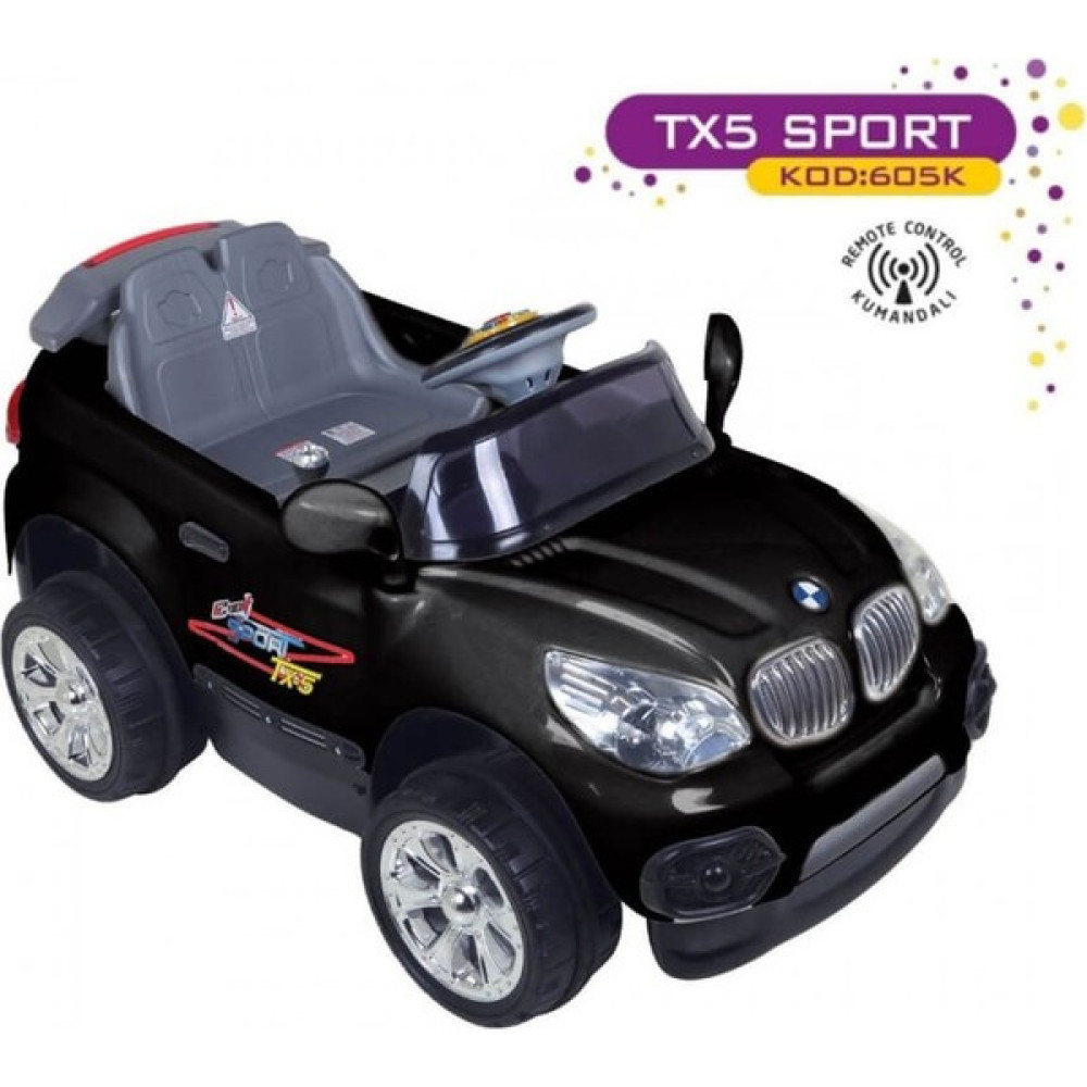 Aliş Tx-5 Sport Uzaktan Kumandalı Akülü Araba 12 Volt Siyah Akülü Araba Fiyatı
