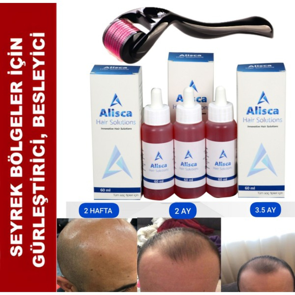 Alisca Saç Serumu 3 Adet Saç çıkarmaya yardımcı Saç Gürleştirici Saç Dökülmesine Son Verir Saç Bakım Maskeleri & Serumlar & Spreyler Fiyatı