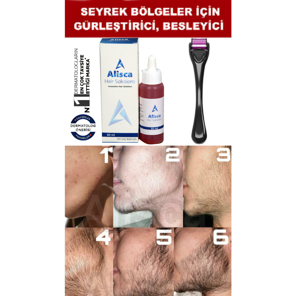 Alisca Sakal Serumu - bıyık - sakal oluşumuna yardımcı - kaş oluşumuna yardımcı - Sakal Gürleştirici Saç Bakım Maskeleri & Serumlar & Spreyler Fiyatı