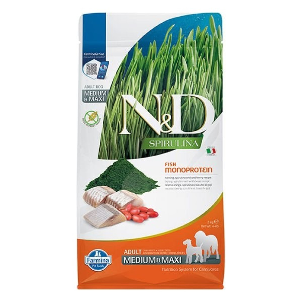 Alisopping Nd Spirulina Ringa Balıklı Medium Maxi Yetişkin Köpek Maması 2 kg - 1 Evcil Hayvan Ürünleri Fiyatı