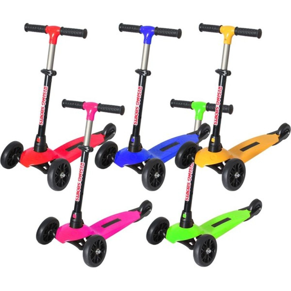Alışveriş Devi 3 Tekerlekli Scooter Ayarlanabilir Frenli Sağa Sola Dönen Direksiyon - Renkli Eğitici Oyuncak Fiyatı